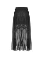 Load image into Gallery viewer, Punk tasseled mesh see-through long skirt KW167 - Gothlolibeauty