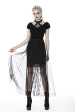 Load image into Gallery viewer, Punk tasseled mesh see-through long skirt KW167 - Gothlolibeauty