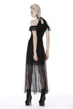 Load image into Gallery viewer, Punk tasseled mesh see-through long skirt KW167 - Gothlolibeauty