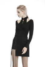 Load image into Gallery viewer, Punk moto side rope up mini skirt KW181