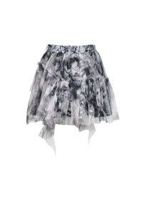 Punk decadent dyeing mini skirt  KW184