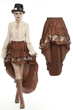 Load image into Gallery viewer, Steampunk frilly cocktail skirt KW185