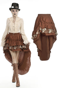 Steampunk frilly cocktail skirt KW185