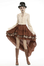 Load image into Gallery viewer, Steampunk frilly cocktail skirt KW185