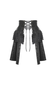 Steampunk layered short skirt KW186