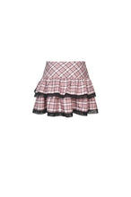 Load image into Gallery viewer, Millennium hottie metal rock heart pink gird skirt KW189