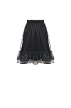 Load image into Gallery viewer, Gothic lolita velvet mesh splicing short skirt KW194