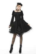 Load image into Gallery viewer, Gothic lolita velvet mesh splicing short skirt KW194