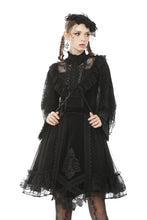 Load image into Gallery viewer, Gothic lolita velvet mesh splicing short skirt KW194