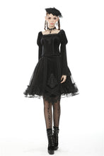 Load image into Gallery viewer, Gothic lolita velvet mesh splicing short skirt KW194