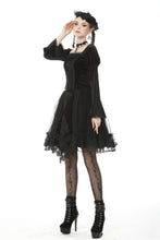 Load image into Gallery viewer, Gothic lolita velvet mesh splicing short skirt KW194