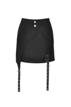 Load image into Gallery viewer, Punk lady asymmetrical mini skirt KW197
