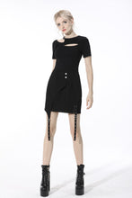 Load image into Gallery viewer, Punk lady asymmetrical mini skirt KW197