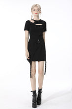 Load image into Gallery viewer, Punk lady asymmetrical mini skirt KW197