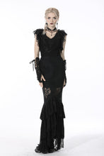 Load image into Gallery viewer, Gothic mermaid lace hollow out maxi skirt KW198