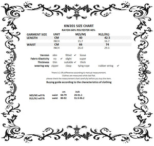 Black lolita white bow contrast mini skirt KW201