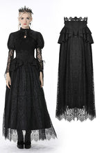 Load image into Gallery viewer, Gothic luxe court jacquard-lace empire waist skirt KW202