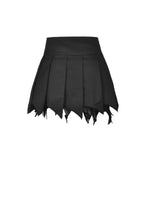 Load image into Gallery viewer, Punk skull tattered pleated mini skirt  KW203