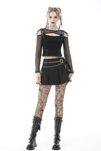 Load image into Gallery viewer, Punk rock pleated mini skirt with bag KW209