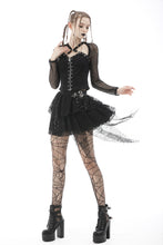 Load image into Gallery viewer, Punk lace irregular mini skirt KW212
