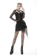 Load image into Gallery viewer, Punk lace irregular mini skirt KW212