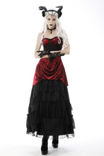 Load image into Gallery viewer, Gothic elegant frilly lace long skirt KW214