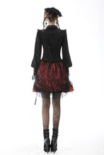 Load image into Gallery viewer, Women lace cover red sexy mini skirt  KW215