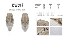 Load image into Gallery viewer, Steampunk dove tail skirt KW217