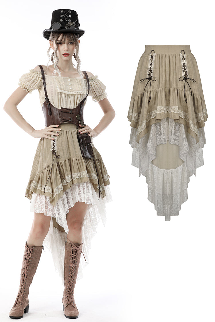 Steampunk dove tail skirt KW217