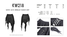 Load image into Gallery viewer, Gothic lolita irregular tasseled skirt KW218