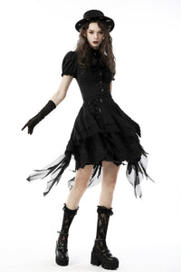 Gothic lolita irregular tasseled skirt KW218