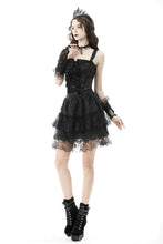 Load image into Gallery viewer, Gothic lolita frilly lace mini skirt KW220