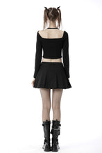 Load image into Gallery viewer, Punk rock chain pleated mini skirt KW222