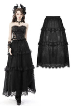 Load image into Gallery viewer, Gothic ruffle lace long skirt KW227