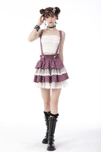 Load image into Gallery viewer, Angel coming plaid lace frilly strap dress KW236