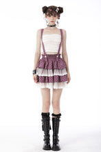 Load image into Gallery viewer, Angel coming plaid lace frilly strap dress KW236