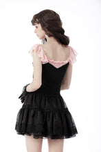 Load image into Gallery viewer, Black dolly frilly mini petticoat  KW240BK
