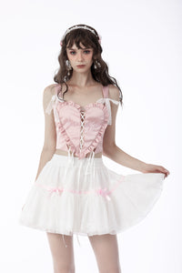 White dolly frilly mini petticoat  KW240WH