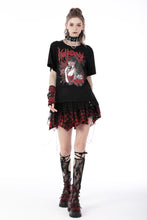 Load image into Gallery viewer, Rebel girl lace plaid irregular mini skirt KW241