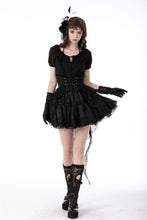 Load image into Gallery viewer, Gothic luxe lace tail high low tunic skirt KW242
