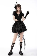 Load image into Gallery viewer, Gothic luxe lace tail high low tunic skirt KW242