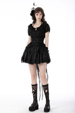 Load image into Gallery viewer, Gothic luxe lace tail high low tunic skirt KW242