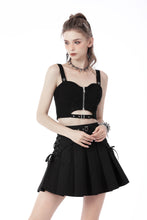 Load image into Gallery viewer, Rock girl pleated mini skirt KW243