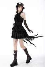 Load image into Gallery viewer, Gothic luxe frilly tail high low tunic skirt KW249