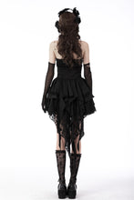 Load image into Gallery viewer, Gothic luxe frilly tail high low tunic skirt KW249