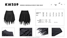 Load image into Gallery viewer, Rocker irregular messy hem skirt KW259