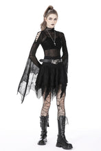 Load image into Gallery viewer, Rocker irregular messy hem skirt KW259