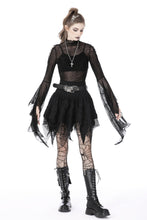 Load image into Gallery viewer, Rocker irregular messy hem skirt KW259