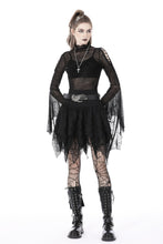 Load image into Gallery viewer, Rocker irregular messy hem skirt KW259