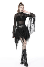 Load image into Gallery viewer, Rocker irregular messy hem skirt KW259